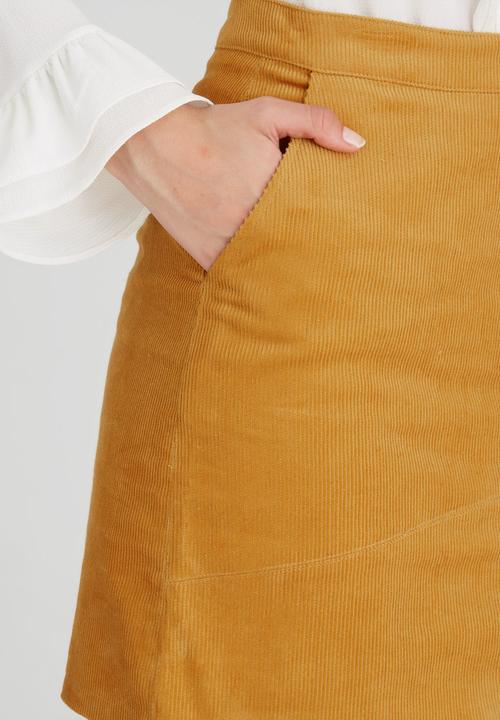 Fashion Union - Tress Mini Skirt Yellow