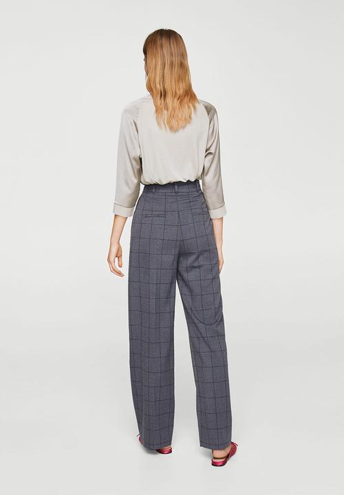 MANGO - Flowy Panel T-shirt Beige