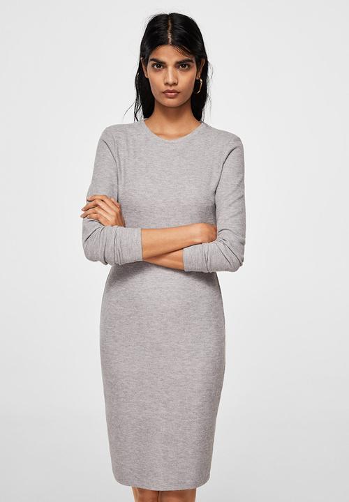 mango grey dress