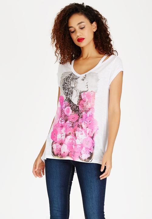 GUESS - Cut-out Tee White