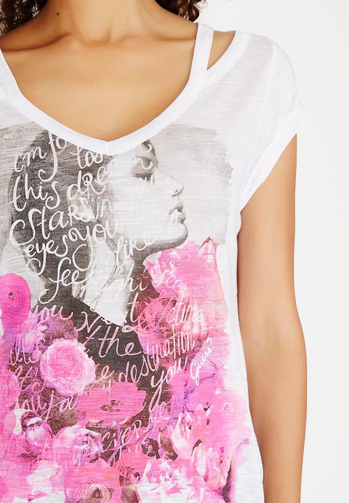 GUESS - Cut-out Tee White