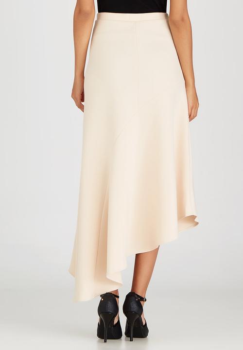 edit - Maxi Skirt with Asymmetrical Hemline Stone