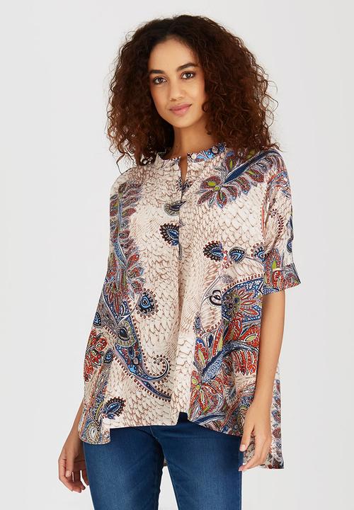 ONLY - Short Sleeve Boxy Top Cream