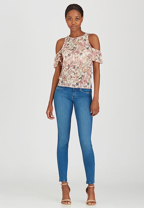 Sassoon - Dreamer Cold-shoulder Top Mid Pink