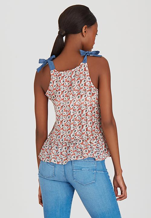 Sassoon - Forever Bow A-Line Shell Top Red