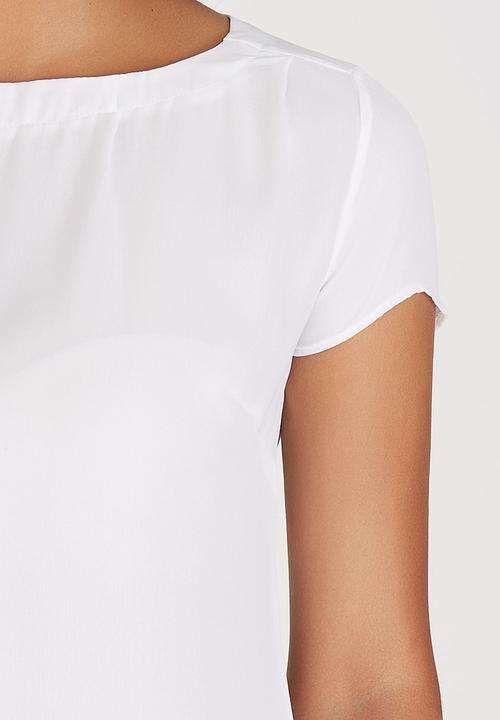 Sensation - Cap Sleeve Blouse Milk