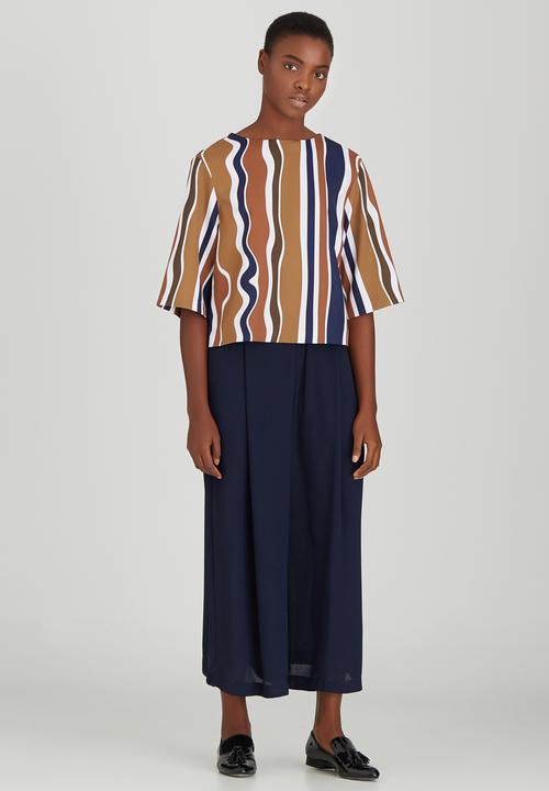Rich Mnisi - Springfield Printed Boxy Tee Camel