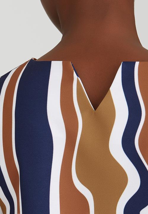 Rich Mnisi - Springfield Printed Boxy Tee Camel