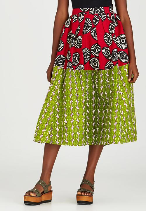 Loin Cloth & Ashes - Toba Full Circle Skirt Red