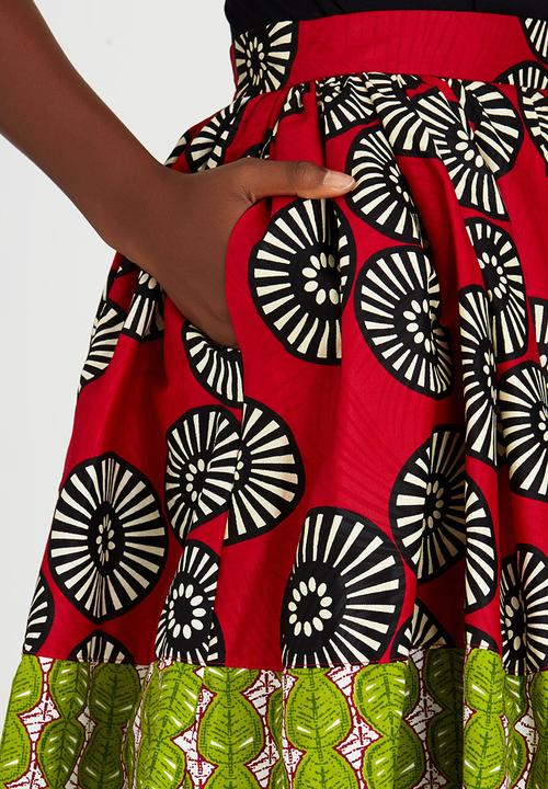 Loin Cloth & Ashes - Toba Full Circle Skirt Red