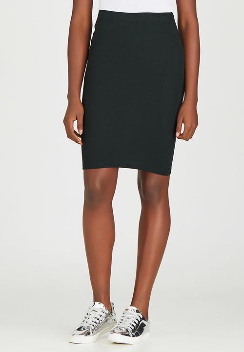 ONLY - Knee Length Essential Skirt Dark Green