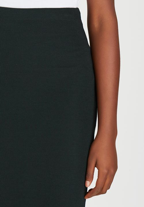 ONLY - Knee Length Essential Skirt Dark Green