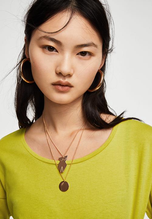 MANGO - Long Sleeve T-shirt Lime