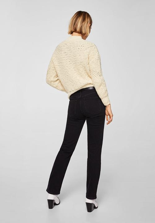 MANGO - Open-work Detail Jersey Beige