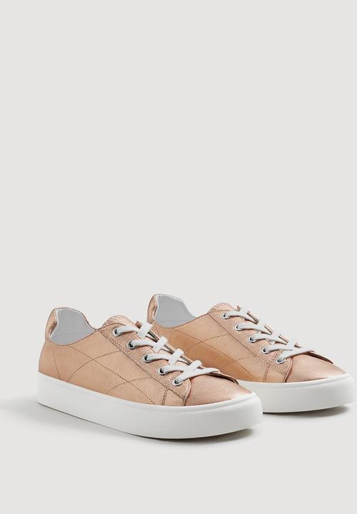 MANGO - Metallic Effect Sneakers Metallic