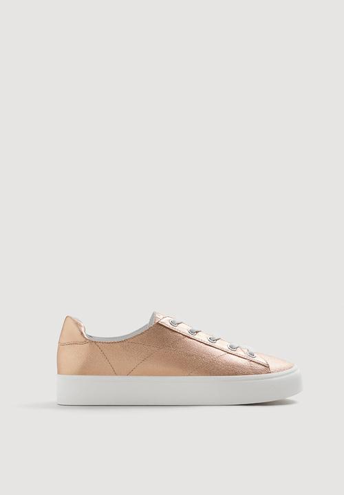 MANGO - Metallic Effect Sneakers Metallic