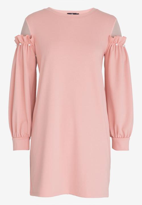 STYLE REPUBLIC - Pearl Detail Sweater Pale Pink
