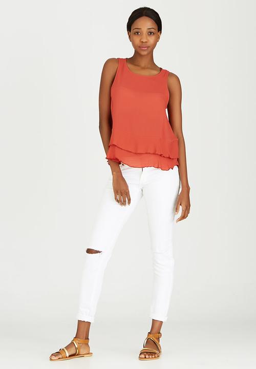 c(inch) - Frill Top Mid Brown