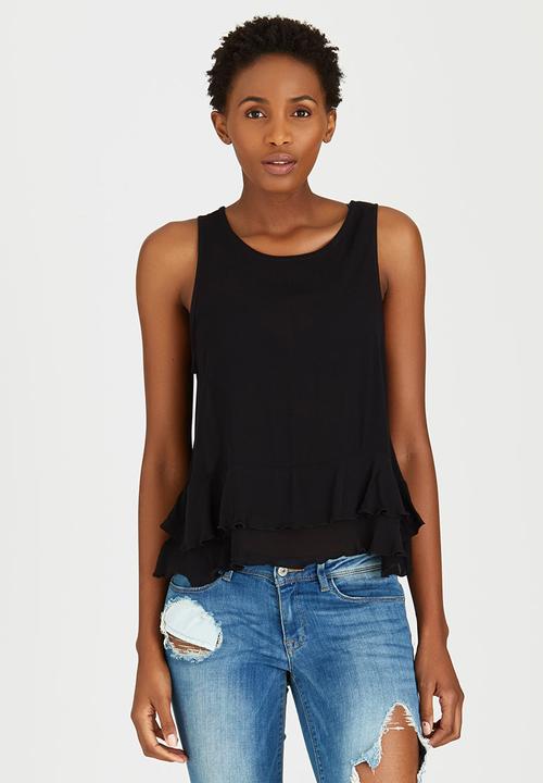 c(inch) - Frill Top Black
