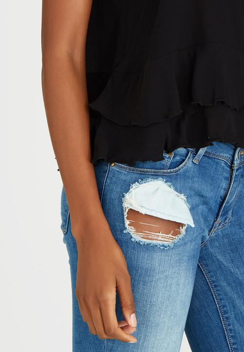 c(inch) - Frill Top Black