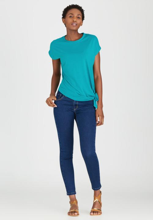 edit - Tie-front T-shirt Green