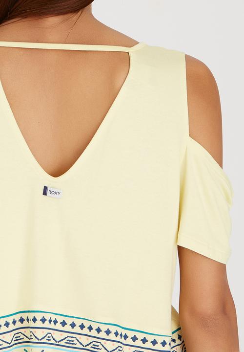 Roxy - Shadows and Light Tee Yellow