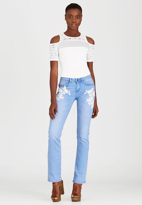 SISSY BOY - Katreena Cold Shoulder Bodysuit Milk