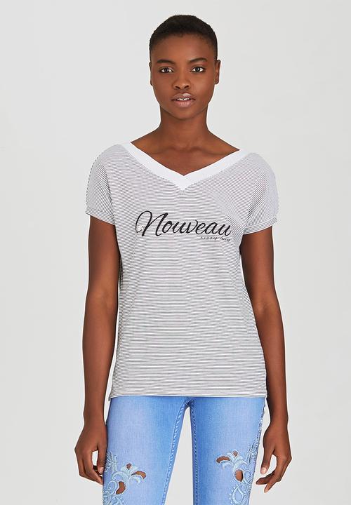 SISSY BOY - Bellamy Nouveau Tee Black and White