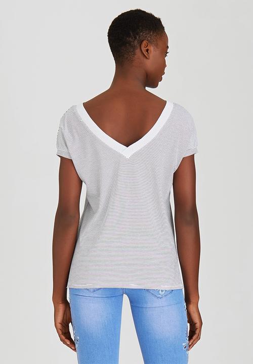 SISSY BOY - Bellamy Nouveau Tee Black and White