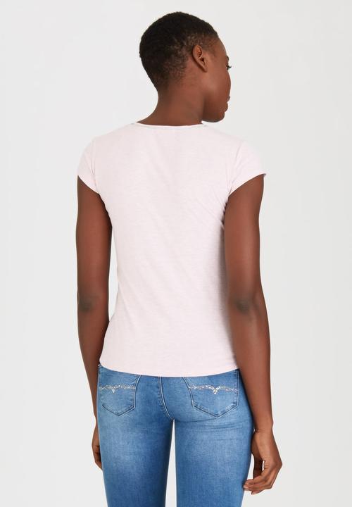 SISSY BOY - Adara Logo Tee with Diamante Trim Pale Pink