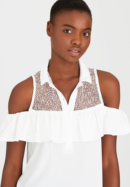 SISSY BOY - Mersini Shirt with Ruffles Milk