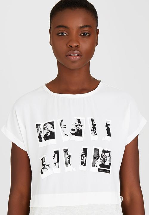 SISSY BOY - Mya Relaxed Printed Twofer Off White