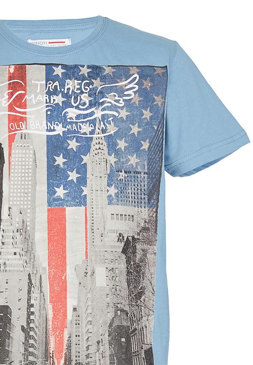 London Hub - Photo Print Shirt Blue