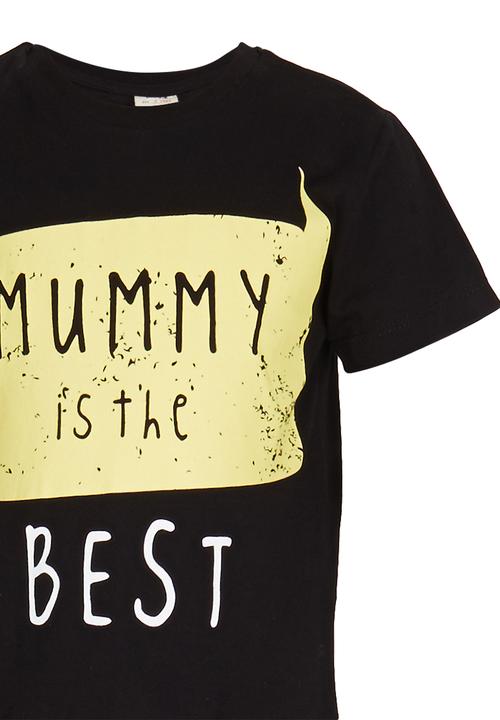 Soobe - Mummy  Is The Best Tee Black