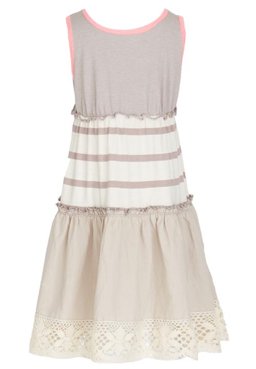 Eco Punk - Stripe Dress Stone
