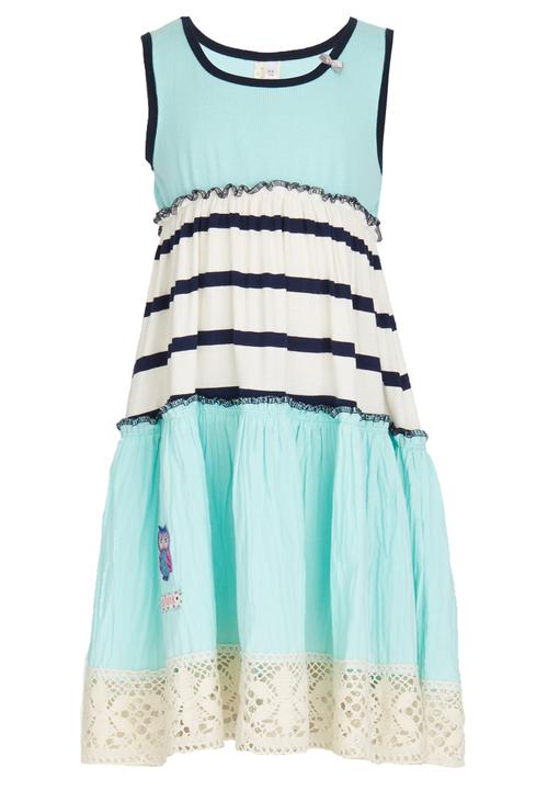 Eco Punk - Stripe Dress Mid Green