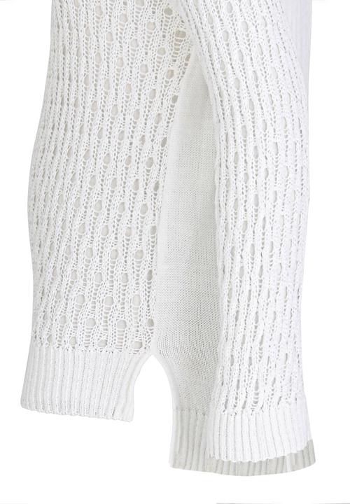 Rebel Republic - Lace Front Knit Cardigan White