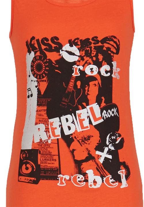 Pop Candy - Printed Vest Orange