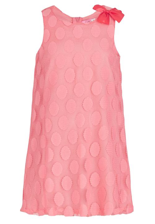 Pop Candy - Spotted Sleeveless  Dress Coral