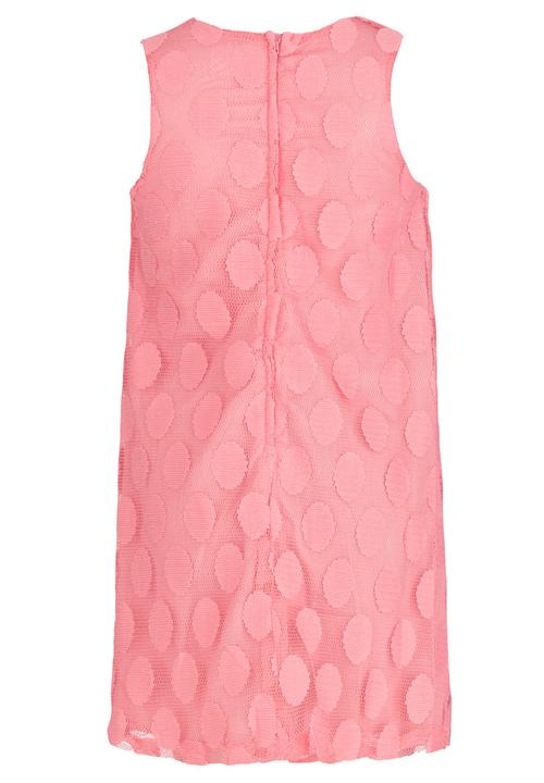 Pop Candy - Spotted Sleeveless  Dress Coral