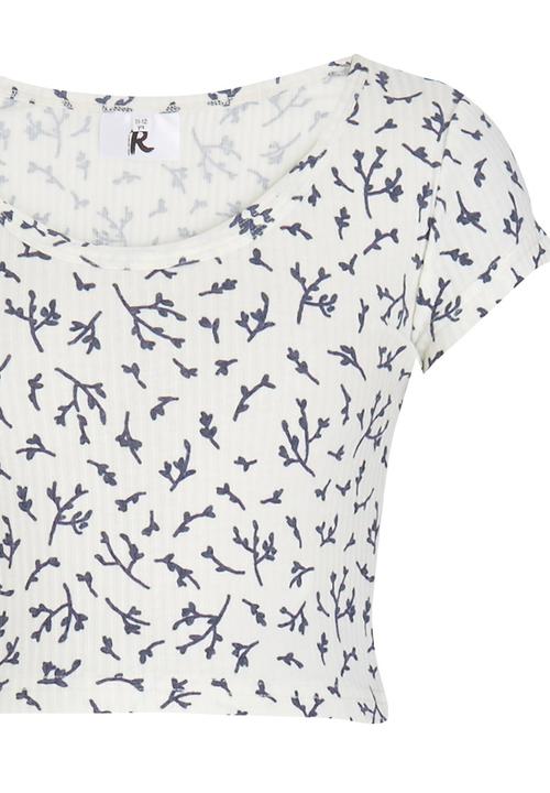 Rebel Republic - Cropped Printed Top Multi-colour
