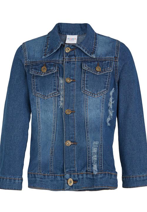 Pop Candy - Denim  Jacket Mid Blue
