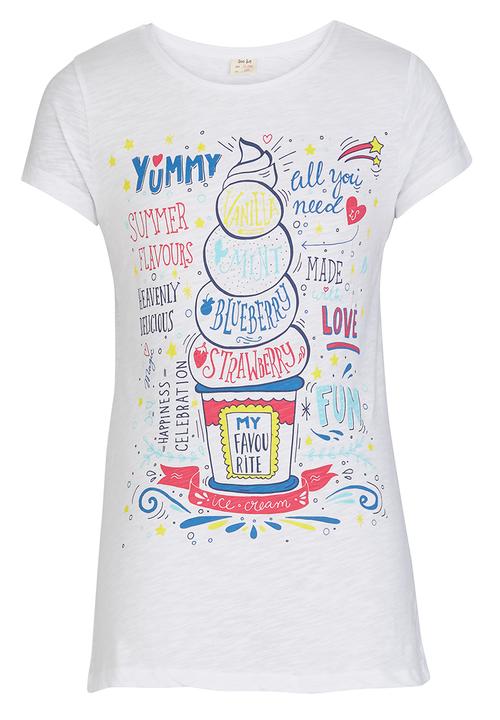 Soobe - Printed T-shirt White