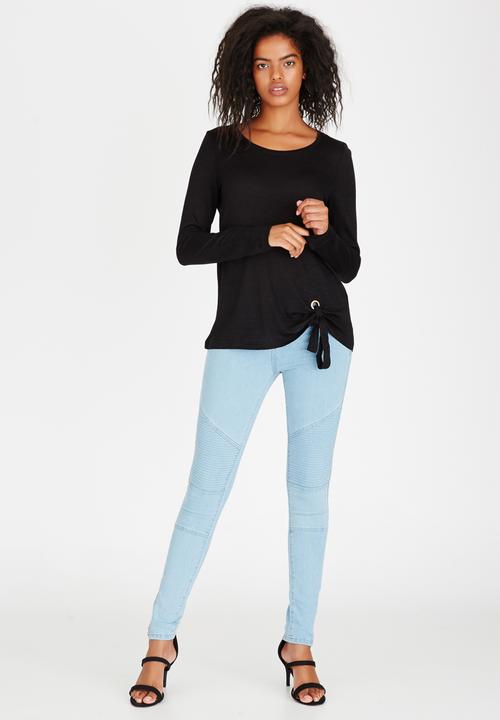 ONLY - Jessie Knot Detail Top Black
