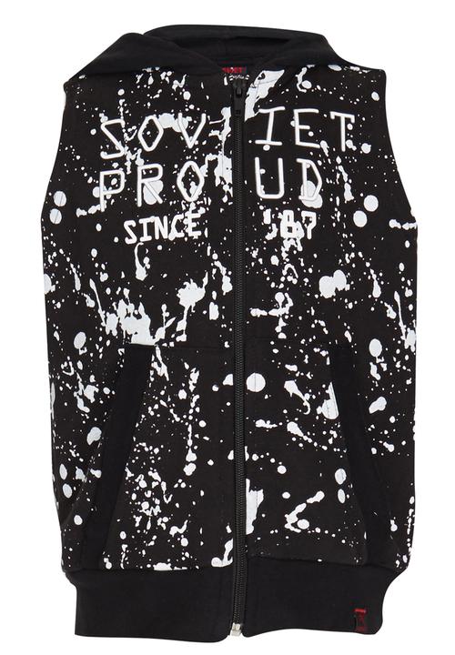 SOVIET - Sleeveless Hoody Black