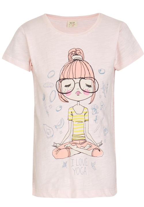 Soobe - Printed T-shirt Pale Pink