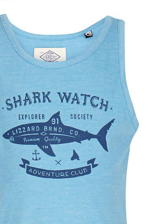 Lizzard - Printed Shark  Vest Mid Blue