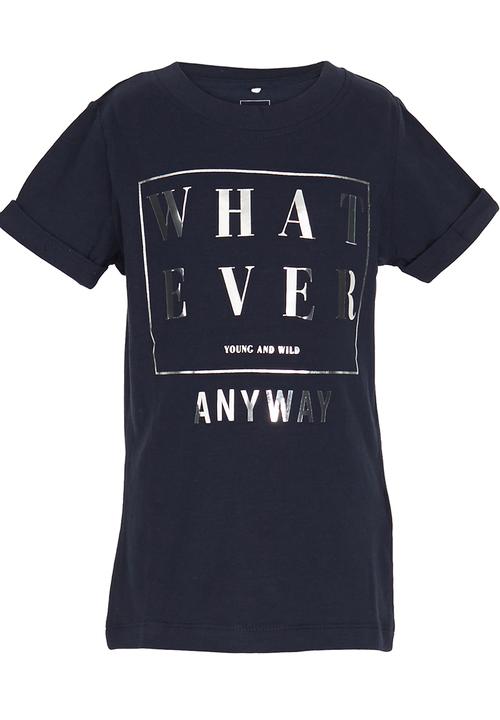 Name It - Printed Tee Dark Blue