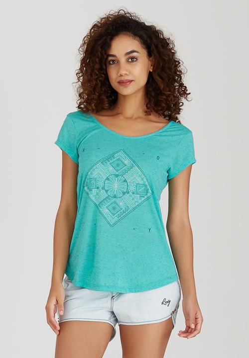 Roxy - Pointellism Tee Green