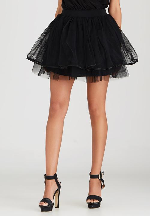 BoohooDNU - Tulle Mini Skirt Black